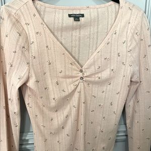 NBW rose colored blouse